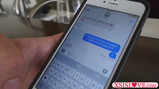 Lucky stepsister having two cocks