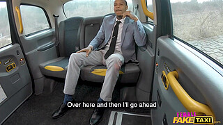 Female Fake Ebony Mystique hardcore fuck in her taxi