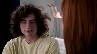 Step son massaging then fucking busty step mom