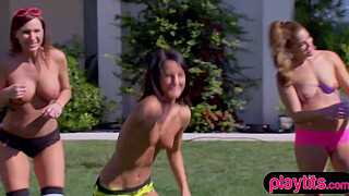 Cute wife tries a swinger club groupsex party and likes it