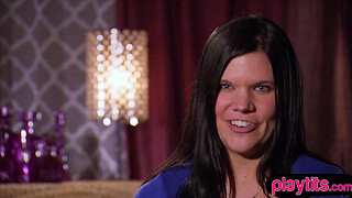 Cute wife tries a swinger club groupsex party and likes it