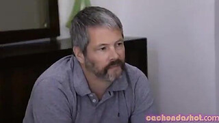 Milf brunette cougar sex with a black and cuckold see