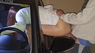 Cuckold takes his wife to fuck with strangers mo dogging in a parking lot!