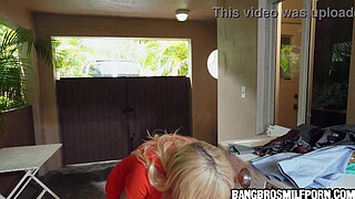 Hot milf step mother with huge titties gets fucked by her horny stepson