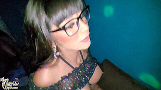 My boyfriend takes me to a swinger club and lets the security guy take me without a condom to give me the anus later