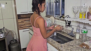 Young housewife asks her neighbor uncle for help.