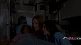 Horny Paramedics Use A Patients Medical Boner