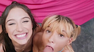Mofos - Kenzie Reeves Sneaks In A Stud From School & Abella Danger Can't Wait To Suck His Dick