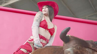 Wrangling Petite Cowgirl Pussy