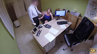 LOAN4K. Suggestive MILF is penetrated by perverted creditor in office