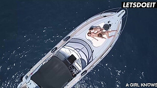 A GIRL KNOWS - Curvy Beauties Have Lesbian Threesome On Their Private Yacht
