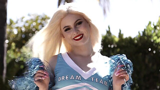 3rdDegreeFilms - Cheeky Blonde Cheerleader Loves Getting Fucked Good - Aria Banks