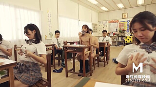 Trailer-MDHS-0009-Model Super Sexual Lesson School-Midterm Exam-Xu Lei-Best Original Asia Porn Video