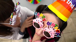 Step Mom And Step Aunt Melody Minx & Tifa Quinn Give Birthday Boy A Special Gift - PervMom