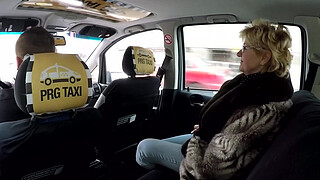 Czech Mature Blonde Hungry for Taxi Drivers Cock