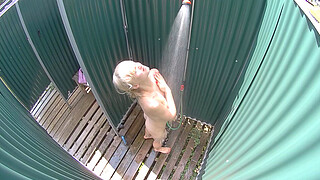Amazing Czech Blonde in Pool´s Shower