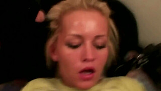 Tight horny blond chick gets morning surprise