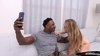 Black guy helps roommate with her sexvid