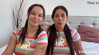 PutaLocura - Two Colombian beauties Melisa Tetona and Natalie swallow all of Torbe's cum