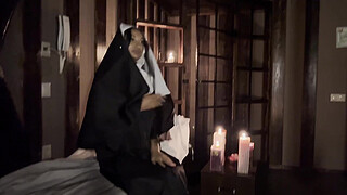 Nun Confessed Monika Fox's, Got Very Excited From Her Naughty Sins & Fucked Herself With Candles (Free)