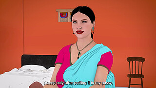 Desi Indian Savita Bhabhi and Piya Bhabhi Fucked with Stranger Man 3d