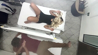 Real Video Recording How the Masseur Has Sex with the Woman Next to her Husband