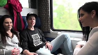 Couples Swapping In A Train Cabin In Czech Republic - Alex Black