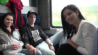 Couples Swapping In A Train Cabin In Czech Republic - Alex Black