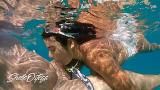 Sheila Ortega Sucking & Fucking me underwater meanwhile snorkeling