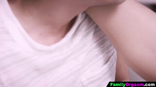 FamilyOrgasm - Peeper Milf with her Inexperienced Son and Girlfriend