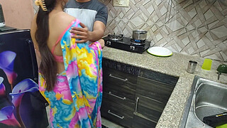 Indian Desi Bhabhi Fucked Hard by Her Devar First Time in kitchen