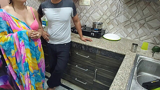 Indian Desi Bhabhi Fucked Hard by Her Devar First Time in kitchen