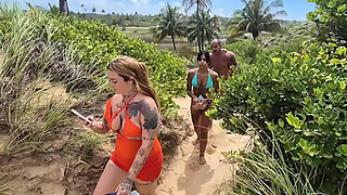 Adventure at the Nude Beach Ends Up With Everyone Having Sex in the Orgy | Joao O Safado - Lunna Geek - Toy Actor 2 - Pitbull Porn (PART 1)