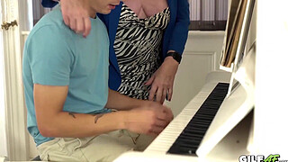 GILF Piano Lesson Gone Wrong! Plump Claire Knight granny Porn