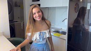 YOUNG MAID FUCKS HER BOSS BECAUSE SHE'S HORNY