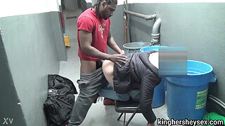 Fucking this prostitute next to the dumpster in a alleyway we got caught