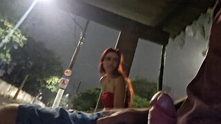 I risked masturbating at the bus stop next to a beautiful redhead2