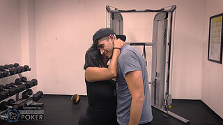 Sexy Latina MILF Kesha Ortega Fucking With A Gym Guy - Ortega Twins