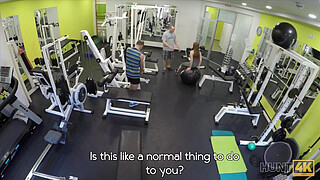 Man For Money Let Stranger Fuck His Slutty Girlfriend In Gym