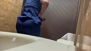 Camera in the public bathroom of the hospital RECORDING NURSES.mp4