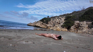 Stranger Fucking hairy Nudist on the Beach