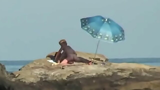 Beach Voyeur. Nude beach photo shoot ended with hardcore sex under the sun