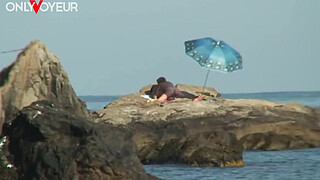 Beach Voyeur. Nude beach photo shoot ended with hardcore sex under the sun