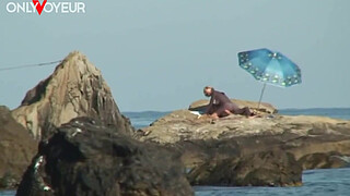 Beach Voyeur. Nude beach photo shoot ended with hardcore sex under the sun