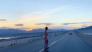 Rahyndee Desert One Wheel Cruising Naked