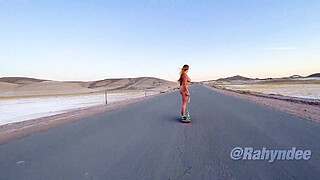 Rahyndee Desert One Wheel Cruising Naked