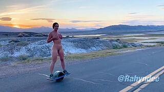 Rahyndee Desert One Wheel Cruising Naked