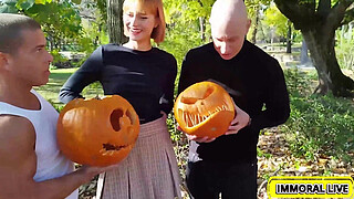 Pumpkin Crushed Cum Submissive, Dolly's Vengeful Gangbang For Porno Dan!