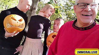 Pumpkin Crushed Cum Submissive, Dolly's Vengeful Gangbang For Porno Dan!