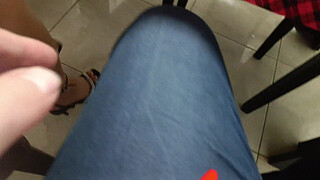 Touched each other in the Restaurant